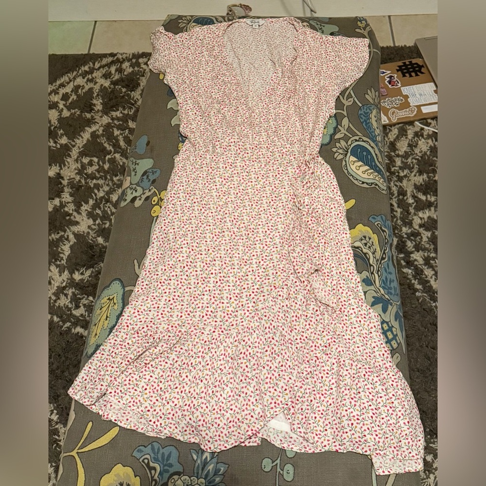 Rails Pink Floral Midi Dress